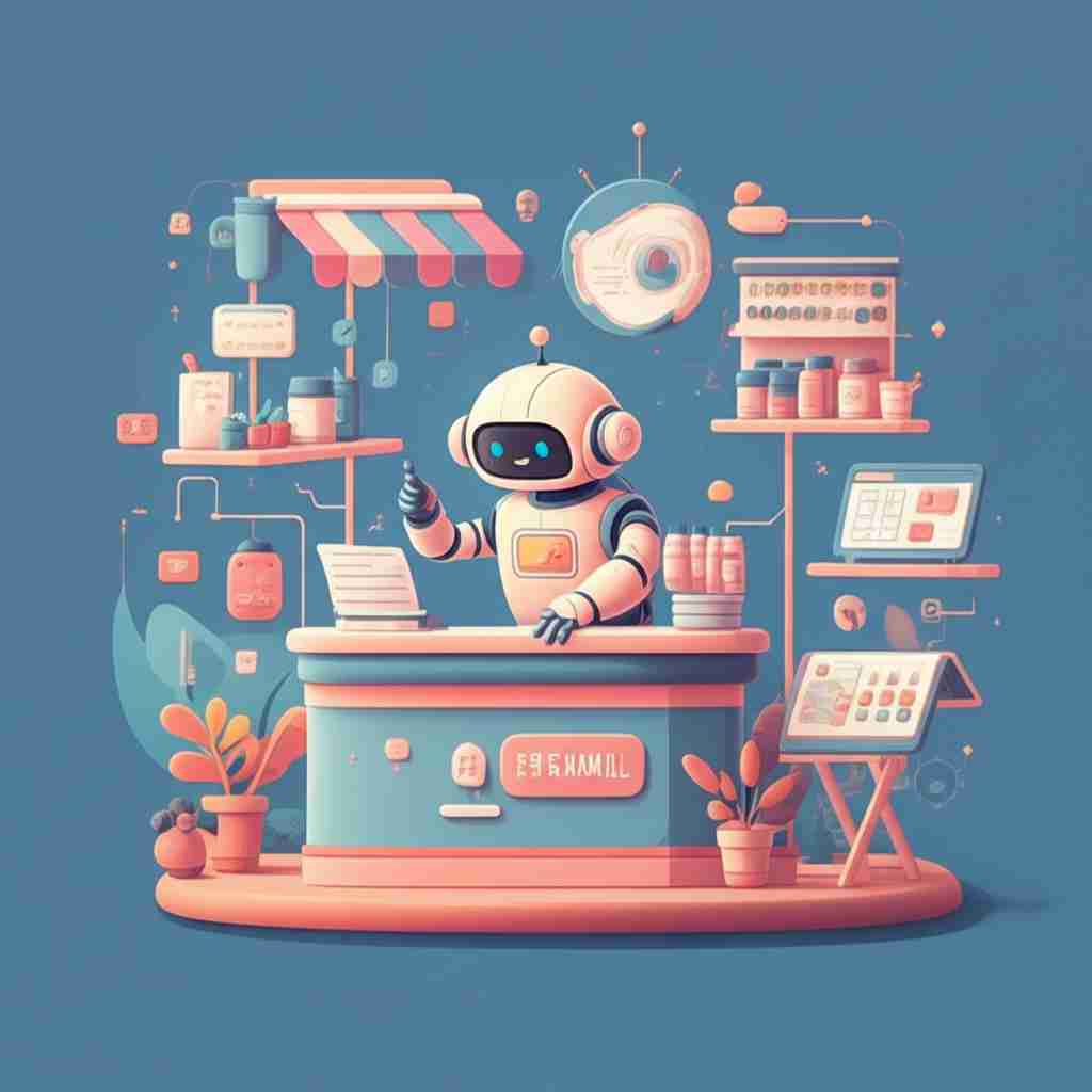 An image illustrating 5 easy ways AI can help grow your small business